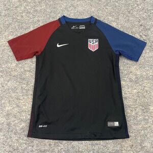 Nike USA Soccer Jersey USMNT 2016 Authentic Dri-FIT Black Red Blue Youth Small